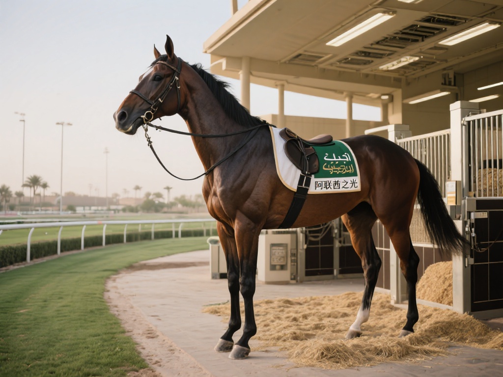 赛前探营:顶级赛马与豪华马厩的完美邂逅 以享誉国际的“阿联酋之光”赛马为例,这匹